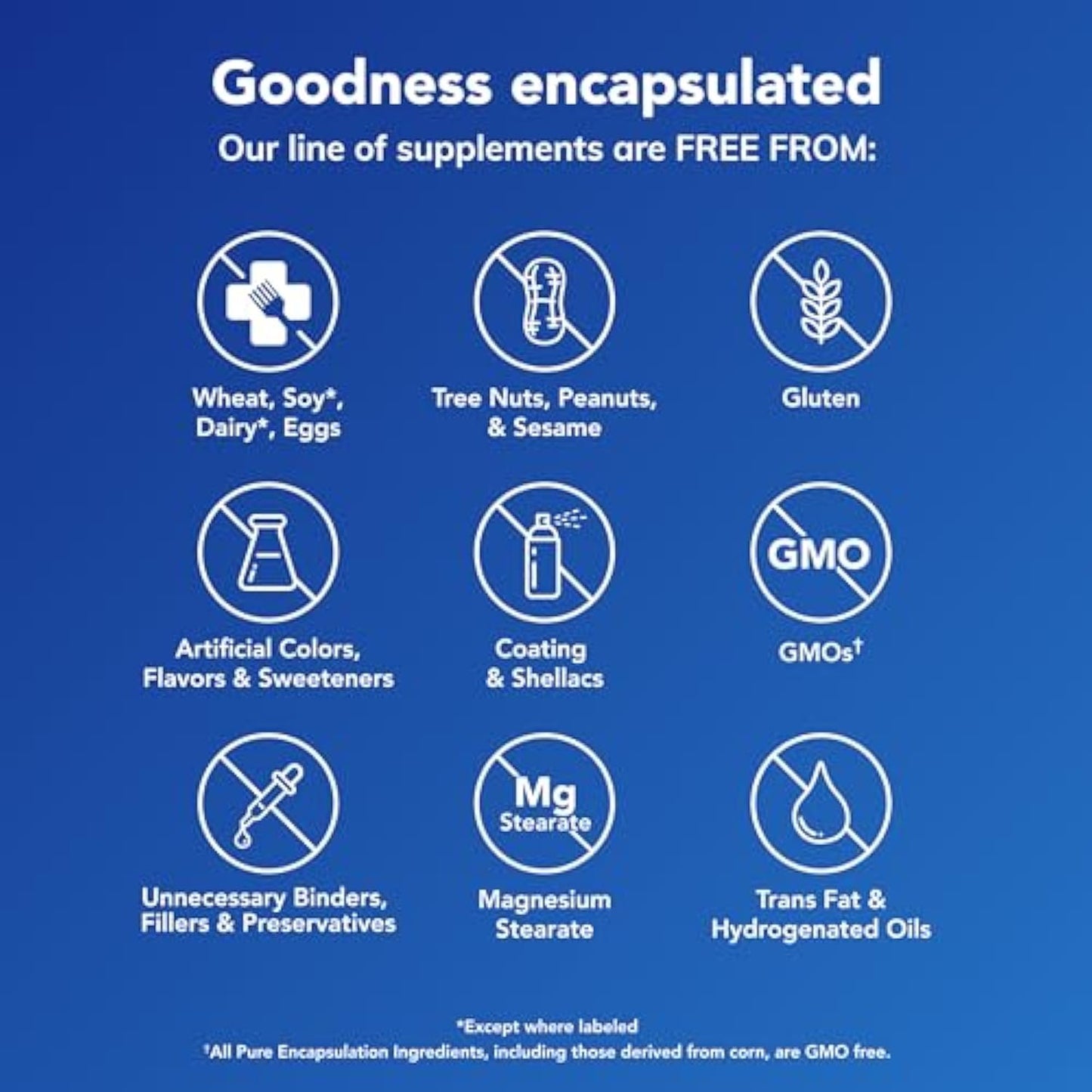Pure EncapsuIations Magnesium (Glycinate) 90 Count(Pack of 2)